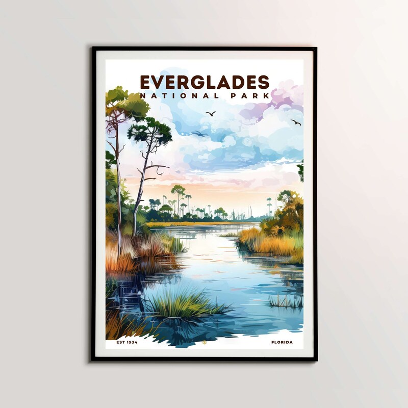 Everglades National Park Poster, Travel Art, Office Poster, Home Decor | S8